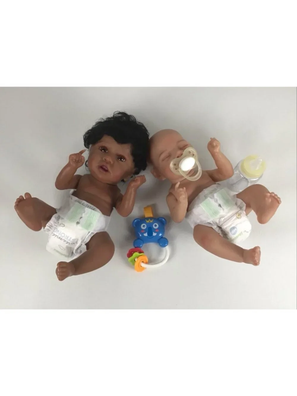 Partial Reborn Doll Baby Lot of 2 Mini Baby’s 12” A/A Full Vinyl Painted Magnet